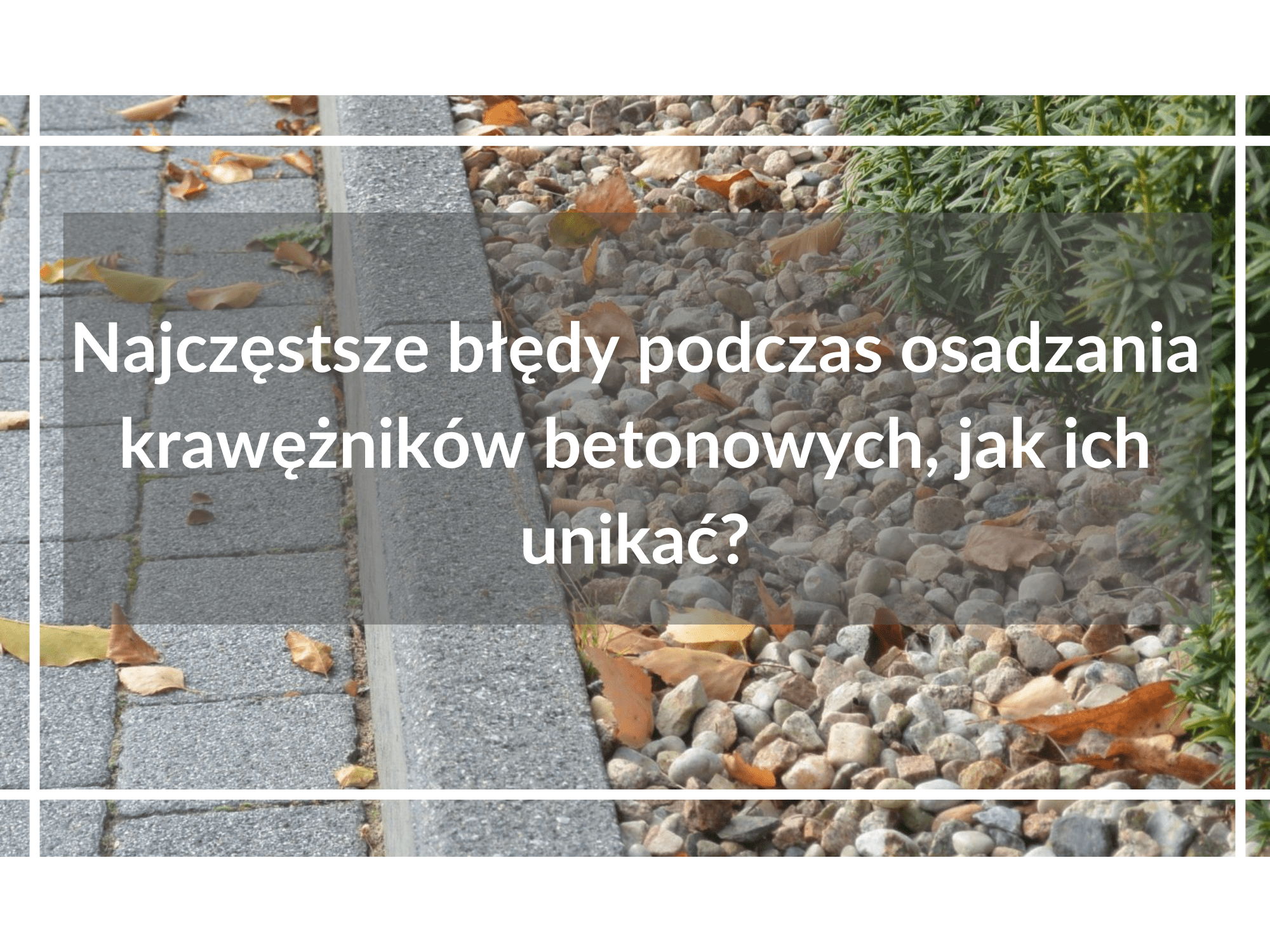 krawężniki betonowe